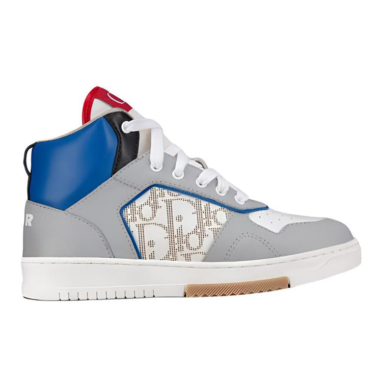 DIOR B27 High Top Kids' Skateboarding Shoes Blue Gray White Kids'