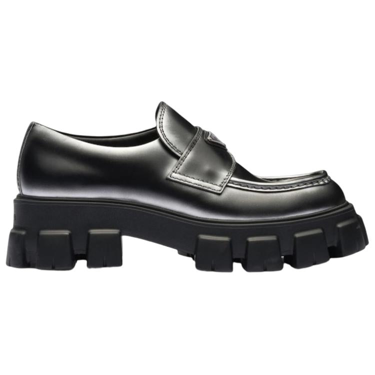 PRADA Monolith Leather Loafers