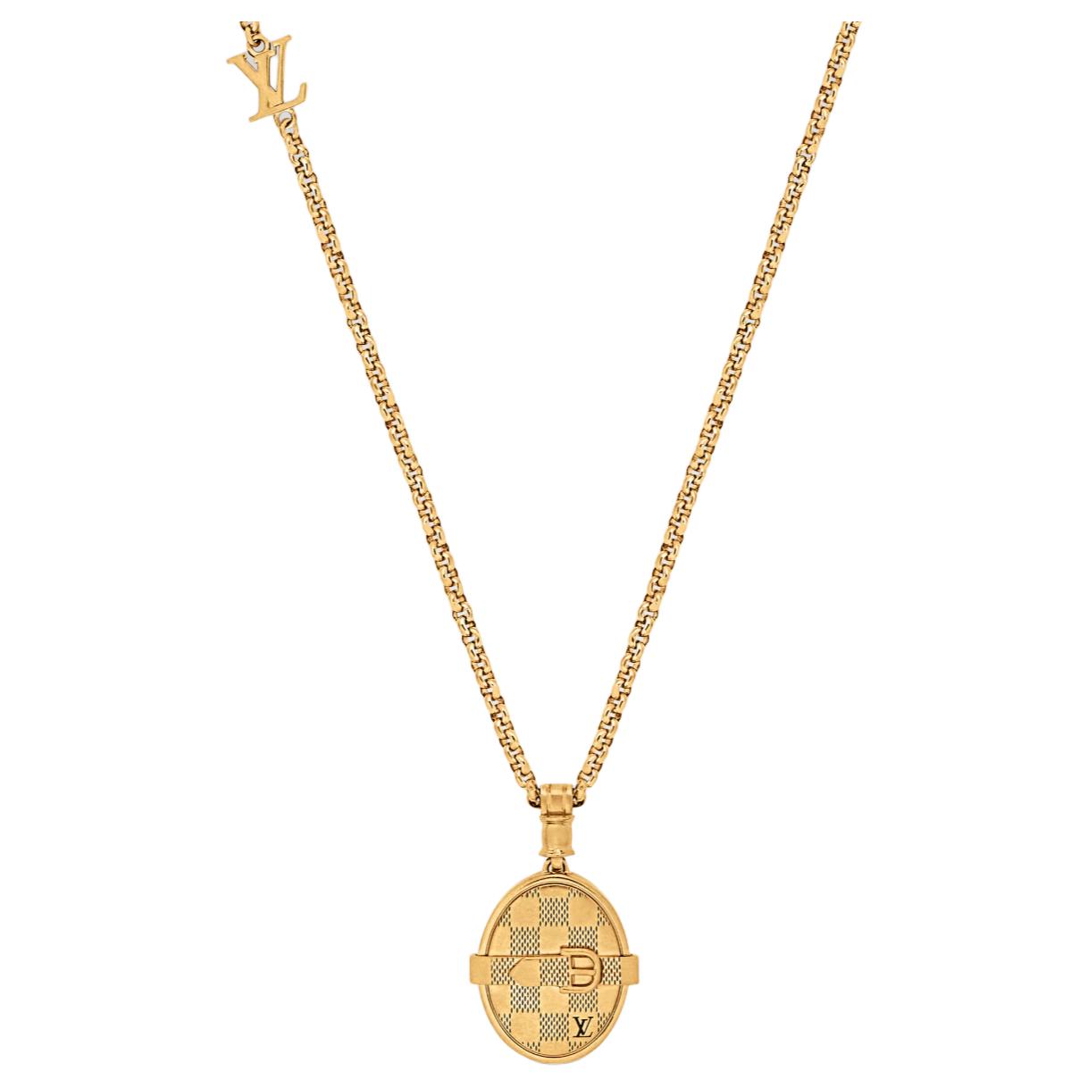 LOUIS VUITTON Brass Necklaces Men's Gold