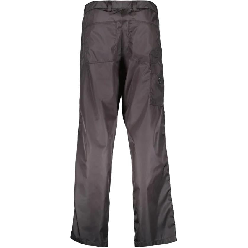 PRADA Logo Plaque Straight Leg Trousers