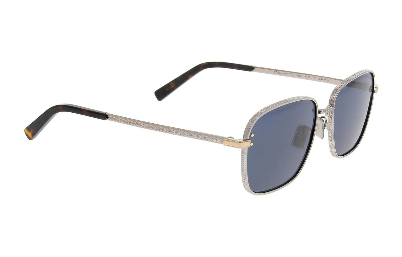 DIOR Rectangular Sunglasses Men's Silver