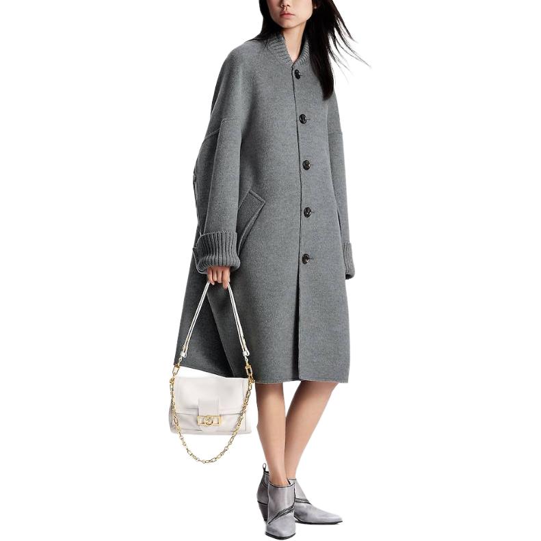 LOUIS VUITTON Slouchy Long Bomber Coat