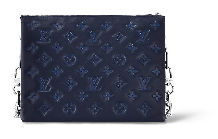 LOUIS VUITTON Coussin Lambskin Chain Bag Crossbody Bag Shoulder Bag Small Size Women's Ocean Blue