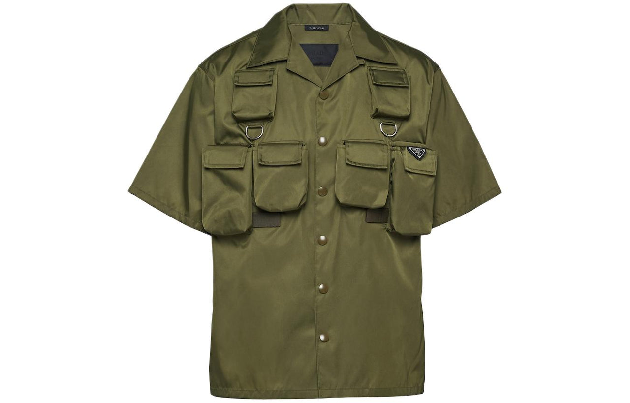 PRADA SS24 Shirt Men's Dark Olive Green