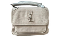 SAINT LAURENT Niki Leather Handbag Women's Beige