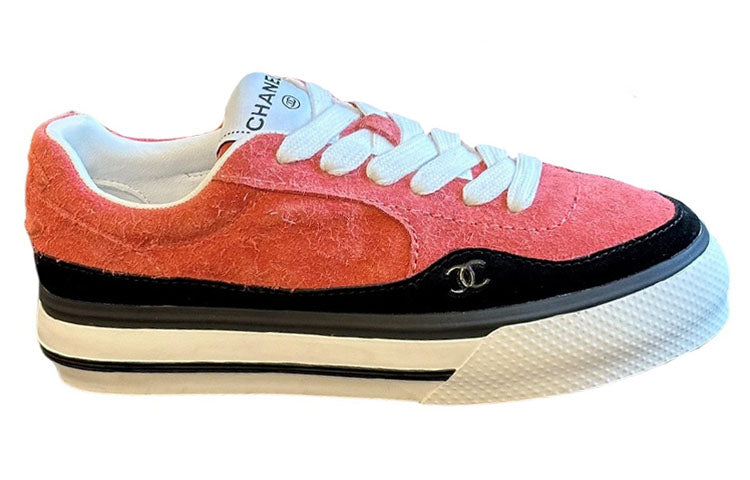 CHANEL Low-Top Skateboard Shoes Women's Pink
