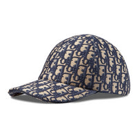 DIOR Sheepskin Baseball Caps Unisex Brown/Blue
