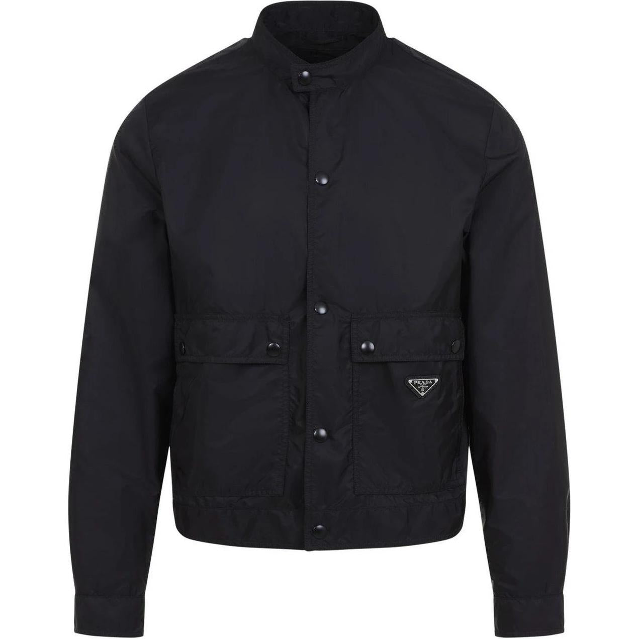 PRADA Logo Plaque Long Sleeved Jacket