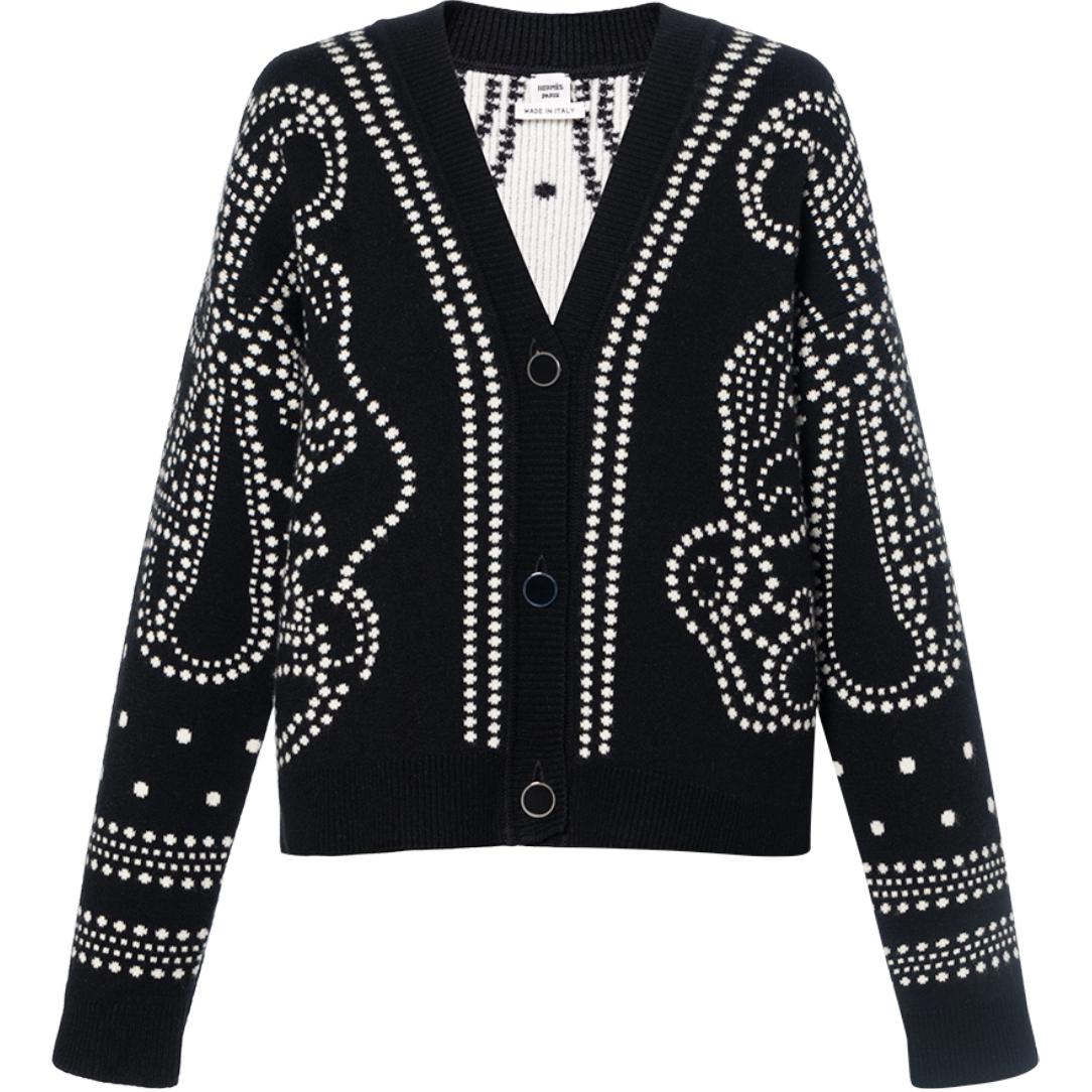 HERMES 2010s Brides De Gala Cardigan