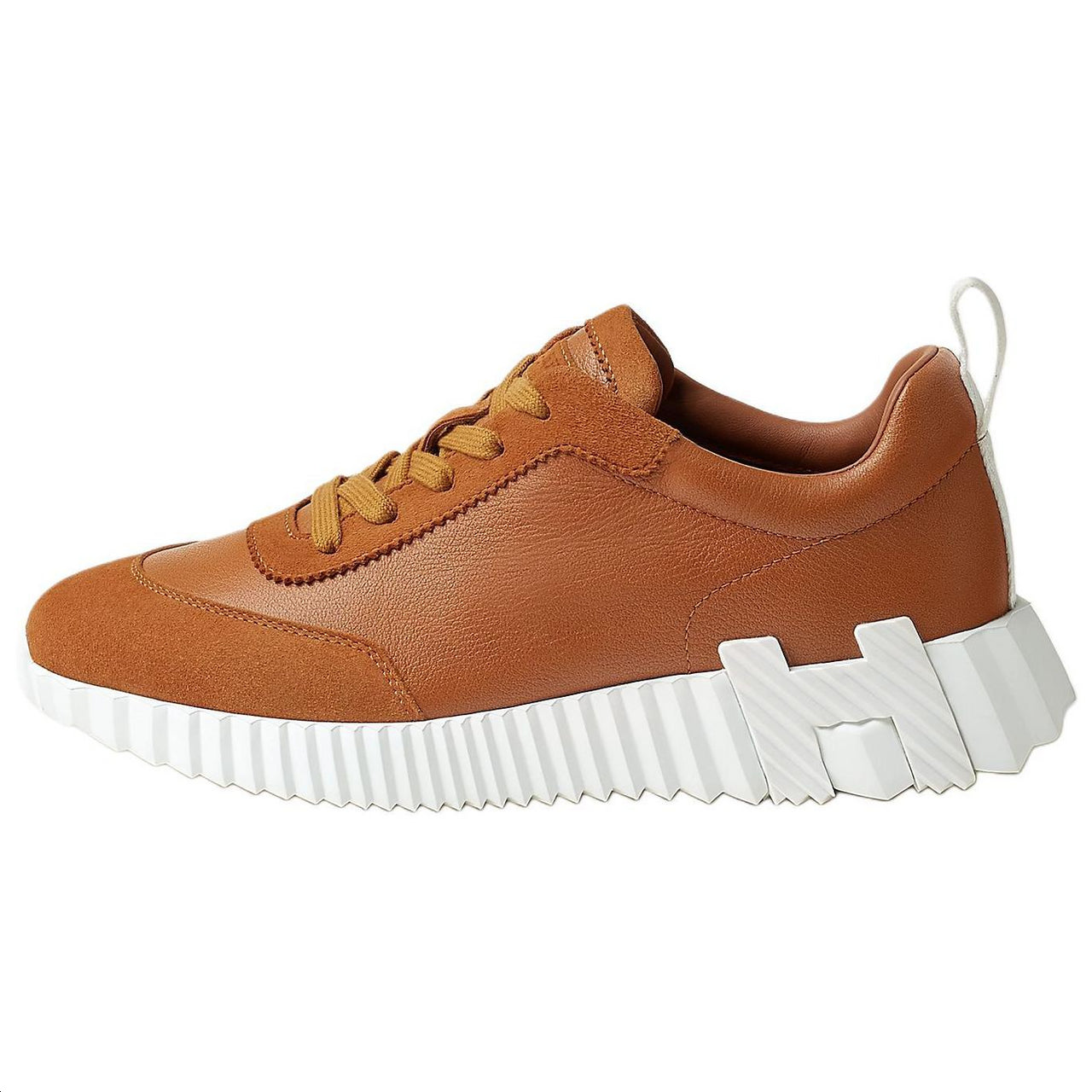 HERMES Bouncing Low-Top Casual Shoes Women's Brown