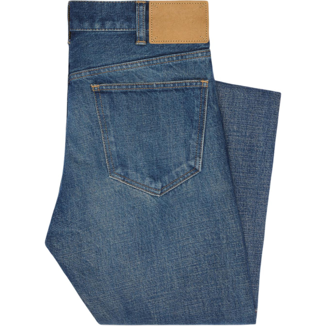 CELINE Françoise Jeans In Dark Union Wash Denim