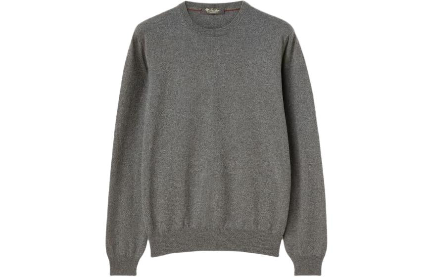 Loro Piana Classic Crew Neck Sweatshirt Men's Gray