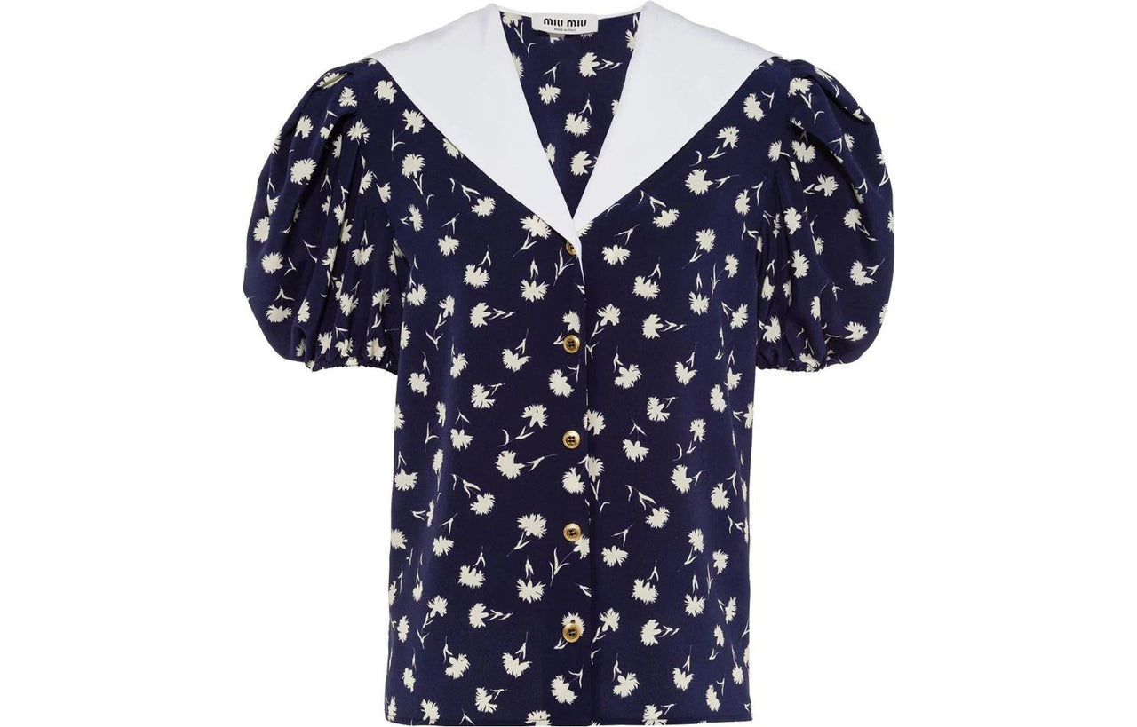 MIU MIU SS22 Shirt Women's Blue