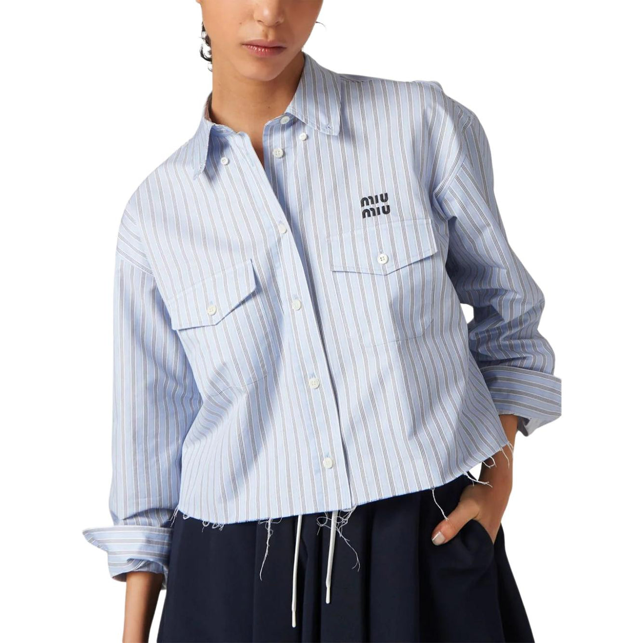 MIU MIU Striped Cotton Shirt