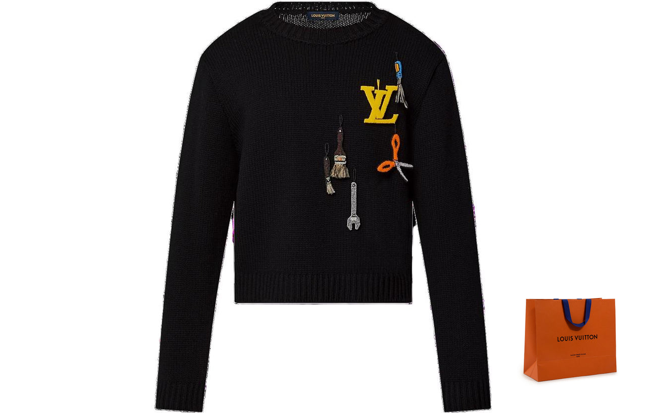 LOUIS VUITTON Sweater Men's Black