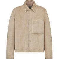 DIOR Leather Jacket Women's Beige