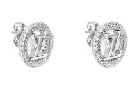 LOUIS VUITTON Stud Earrings Women's Silver