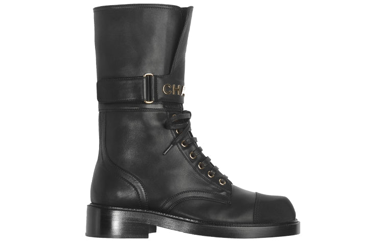 CHANEL Martin Boot Women's Black