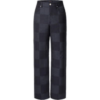 LOUIS VUITTON Damier Jacquard Wool Pants