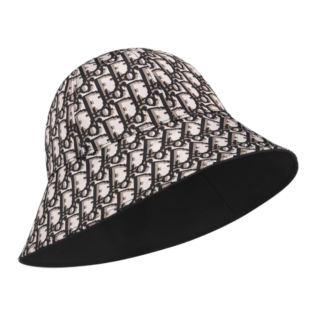 DIOR Polyester Bucket Hats Women's Black White