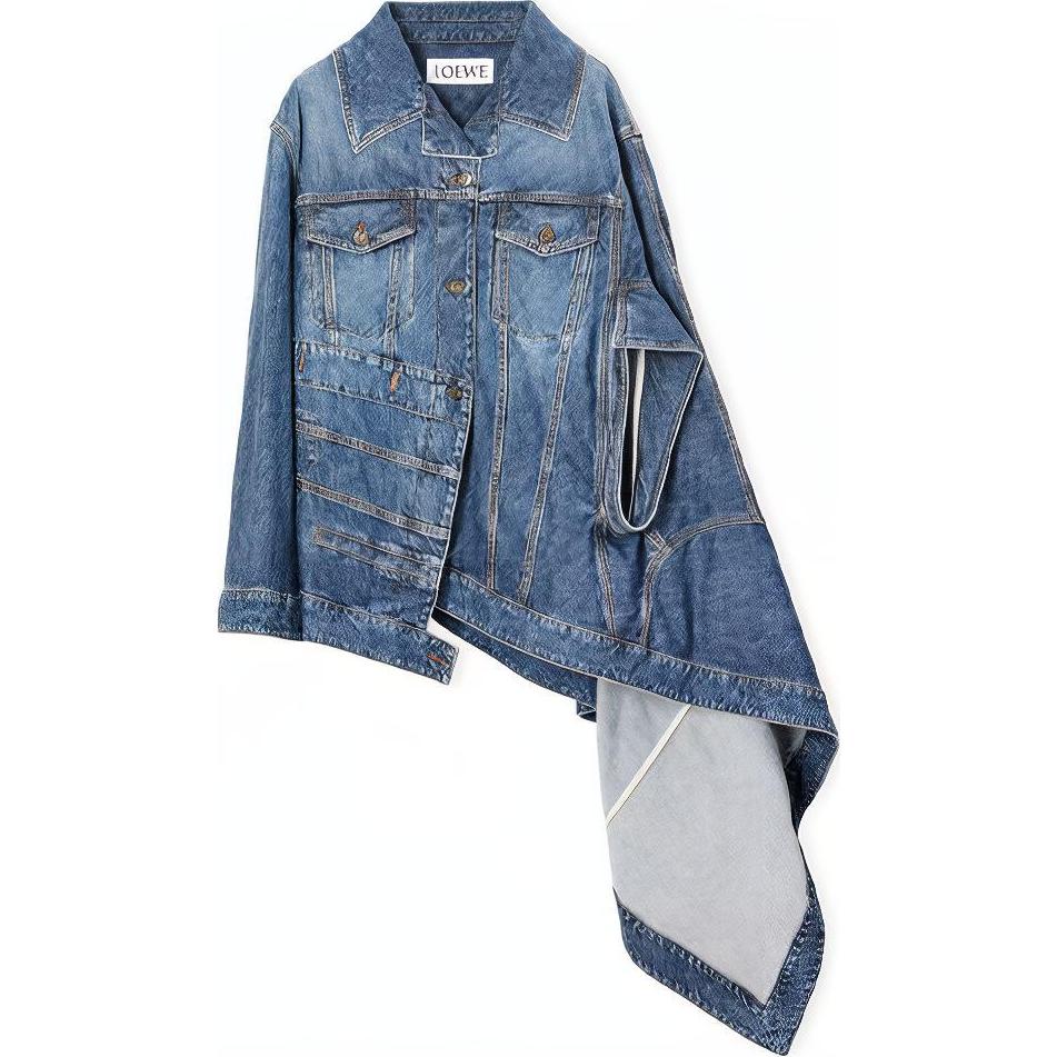 LOEWE SS22 Denim Jacket Women's Blue