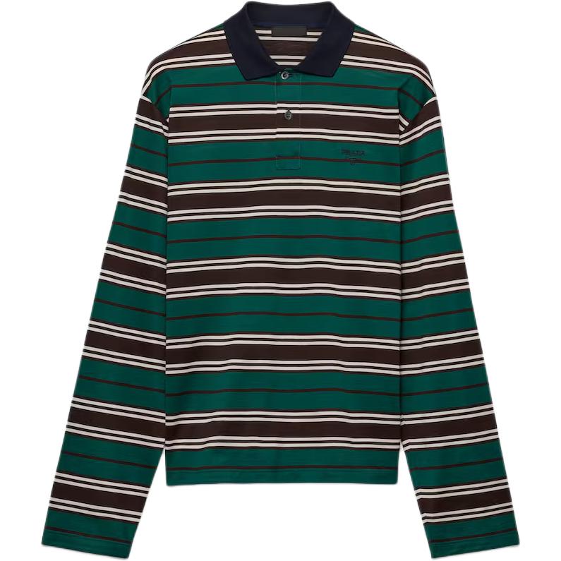 PRADA SS25 Polo Shirt Men's Multicolor