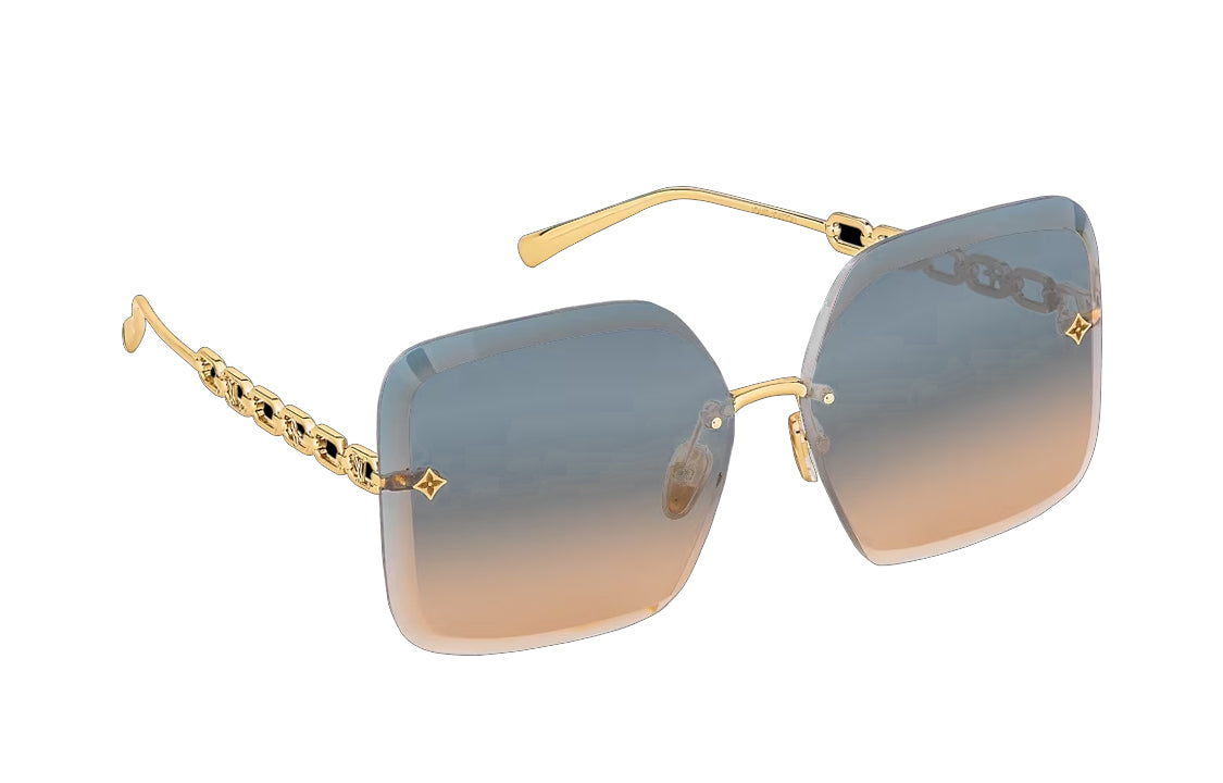 LOUIS VUITTON Sunglasses Unisex Gold