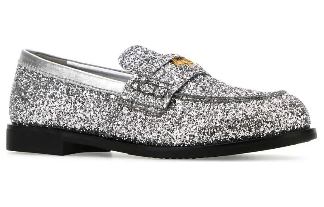 MIU MIU Loafers Women's Silver
