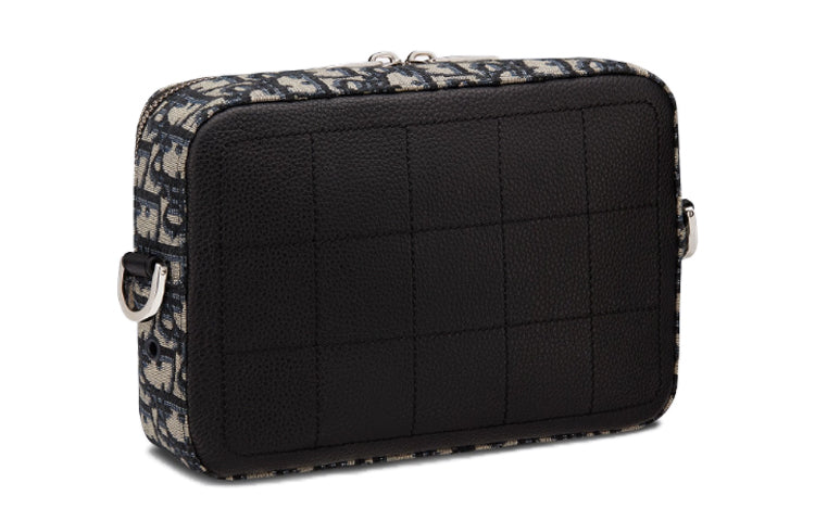 DIOR Oblique Jacquard With Cow Leather Crossbody Bag, Shoulder Bag Men's