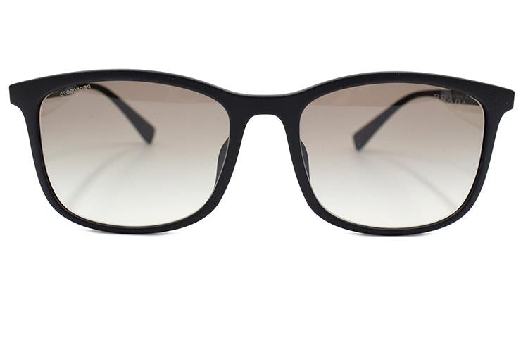 PRADA Rectangular Sunglasses Men's Black/Gray Gradient