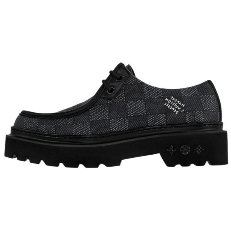 LOUIS VUITTON Ranger Derby Ebene Casual Shoes Men's Black