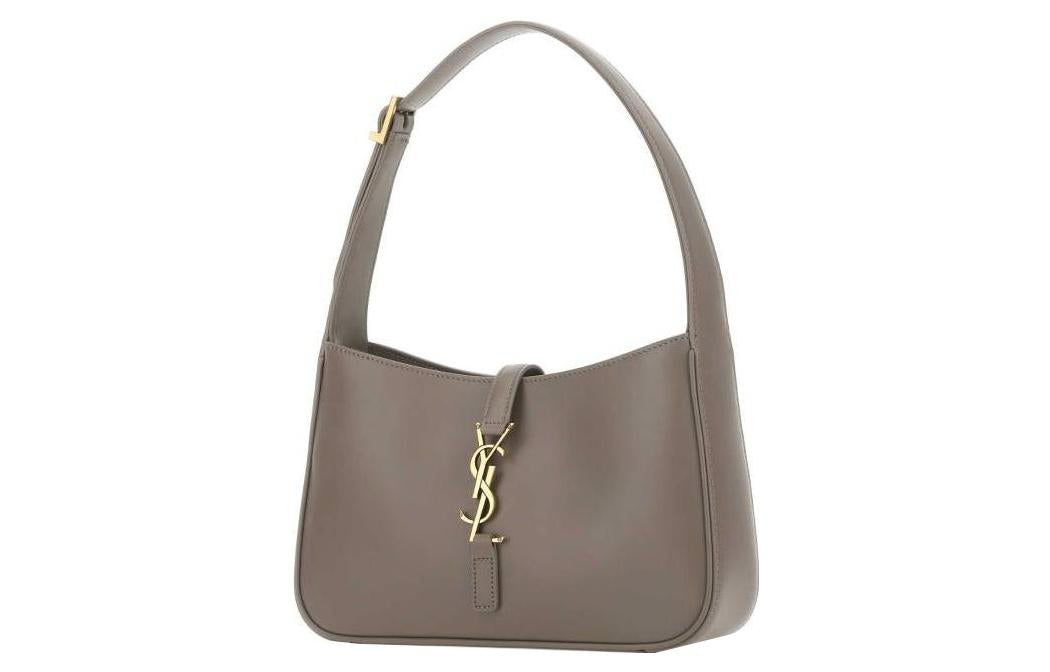 SAINT LAURENT LE5A7 Cow Leather Hobo Bag, Handbag, Shoulder Bag Women's Brown