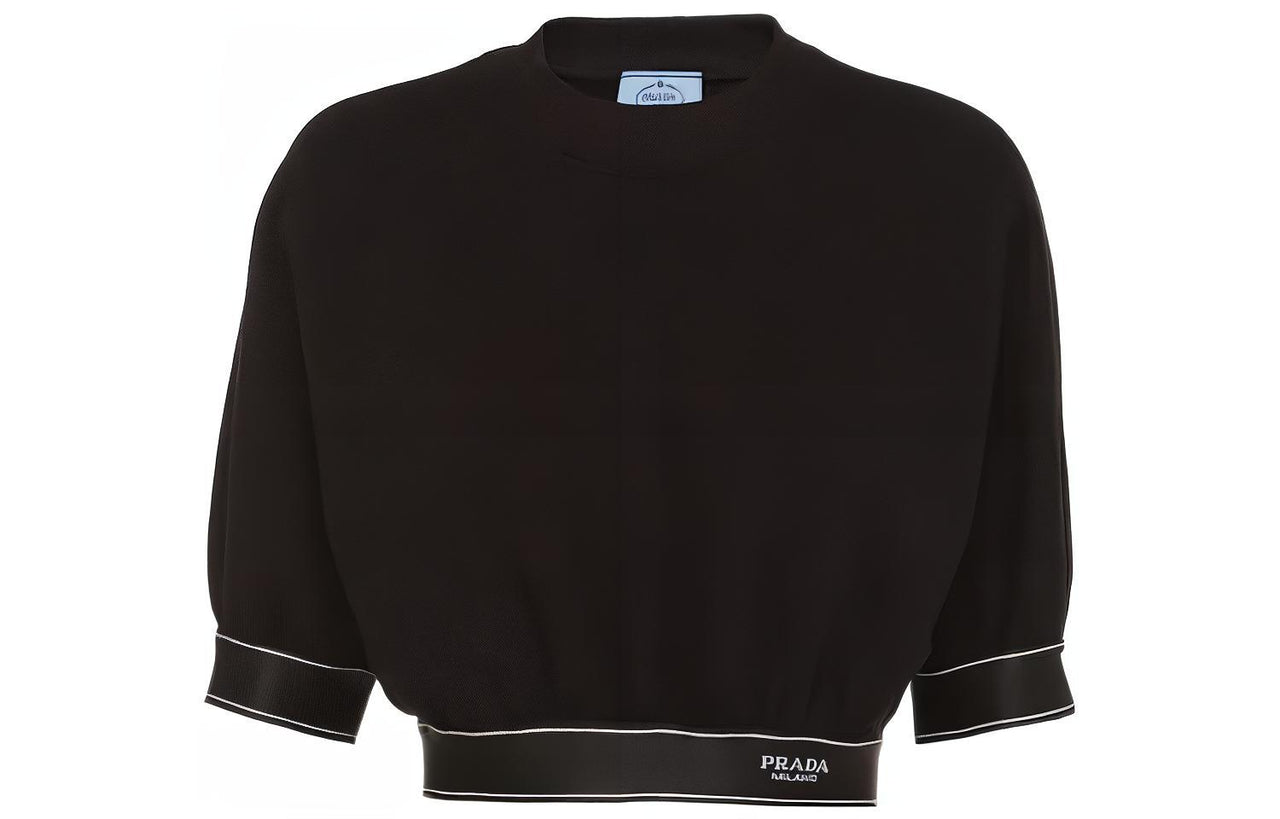 PRADA Crop Tops Women's Black
