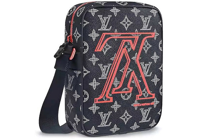 LOUIS VUITTON Danube Monogram Upside Down Ink Pm Navy