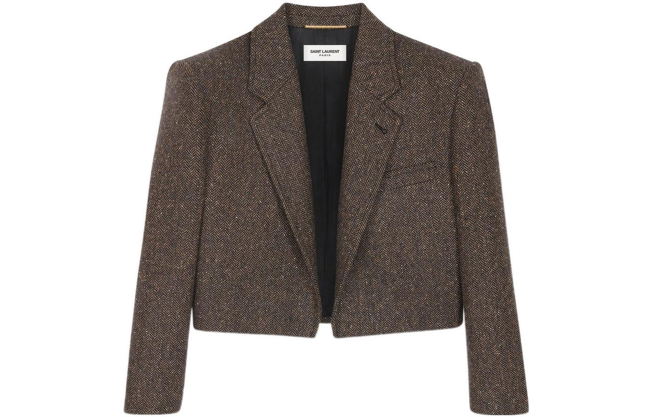 SAINT LAURENT Business Suit Women's Mocha