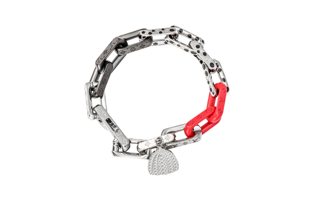 LOUIS VUITTON X Yayoi Kusama Monogram Chain Bracelet