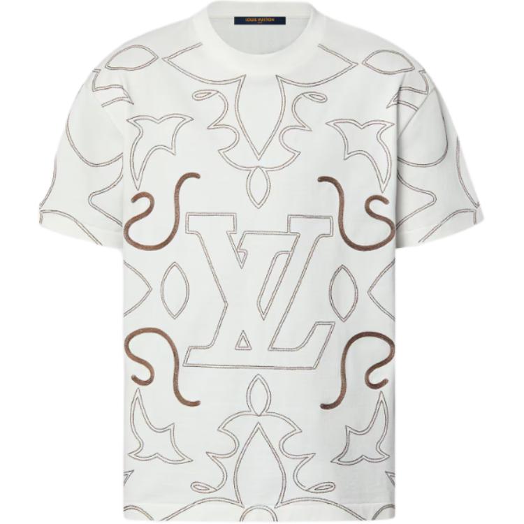 LOUIS VUITTON Embroidered Cotton T-Shirt