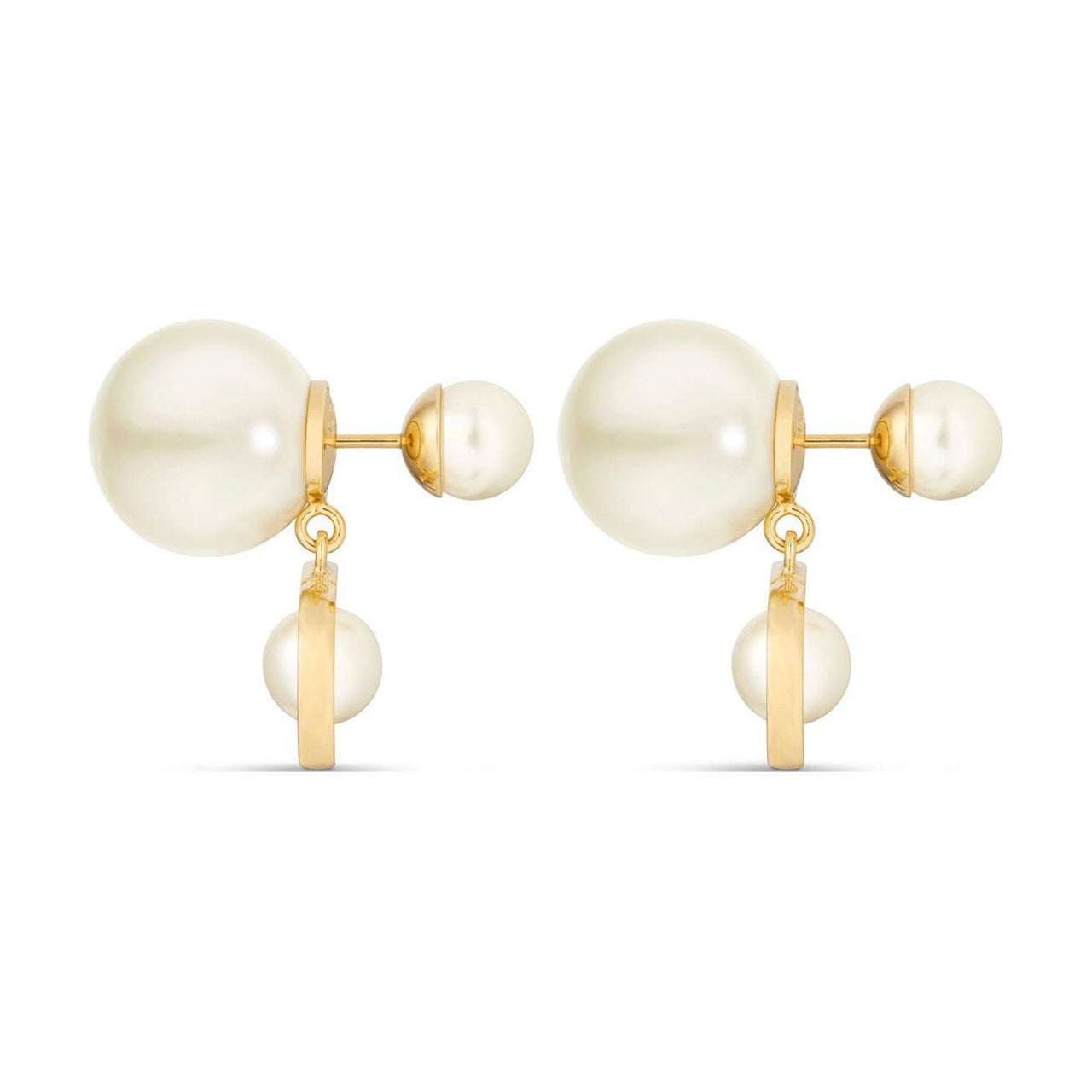 DIOR Brass Earrings Women's Gold