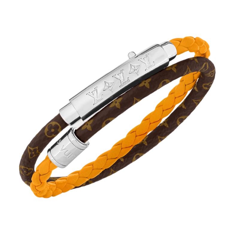 LOUIS VUITTON Monogram Double Spin Bracelet