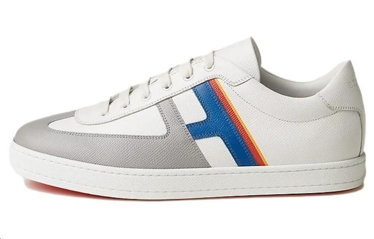 HERMES Boomerang Low-Top Skateboard Shoes Men's White