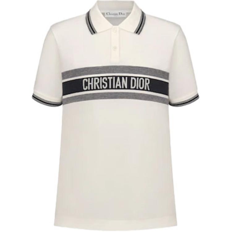 DIOR Quarterly New Products Polo Shirt Women's White