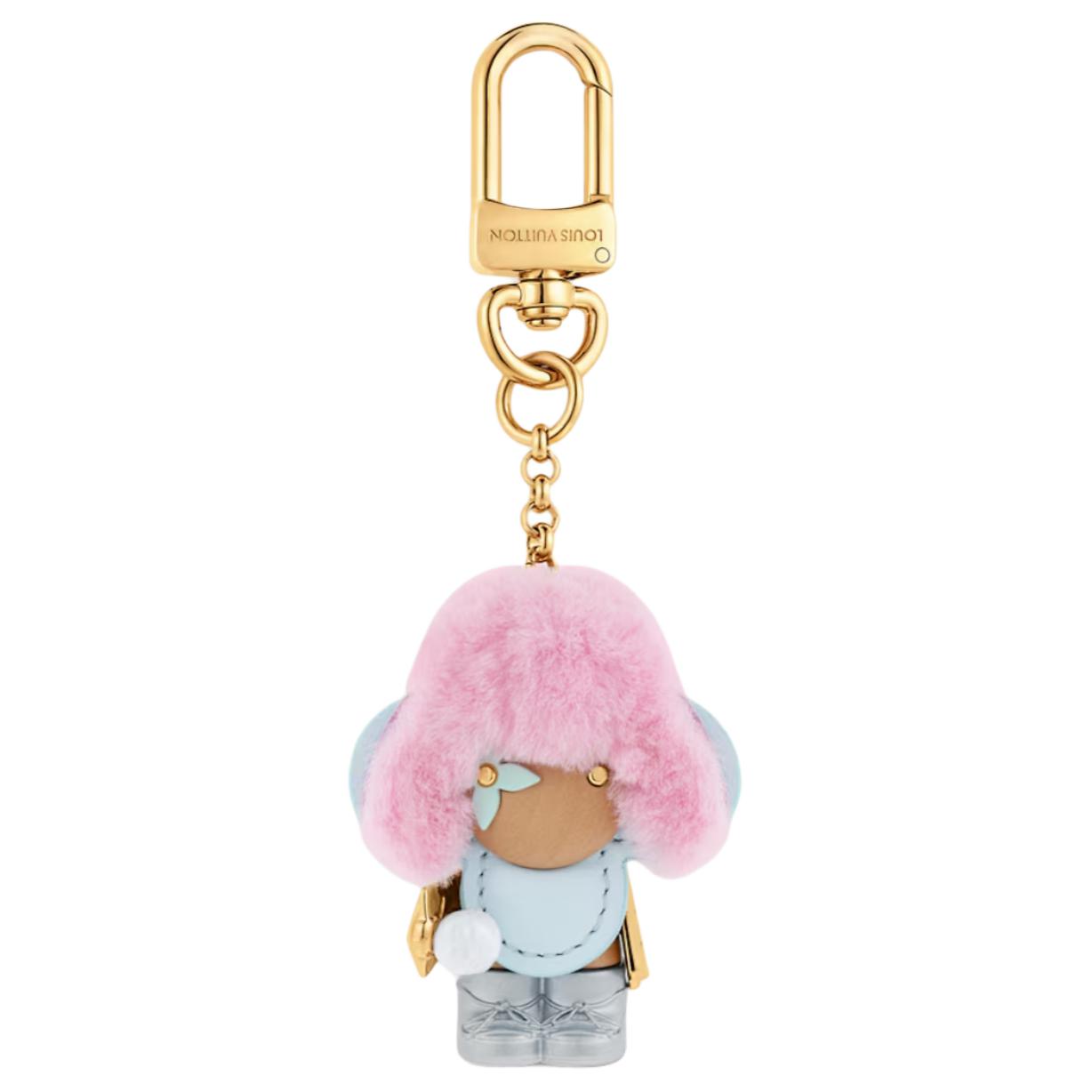 LOUIS VUITTON Cow Leather Keychains Women's Multicolor