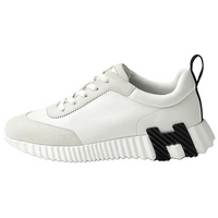 HERMES Bouncing Low-Top Casual Shoes Women's White
