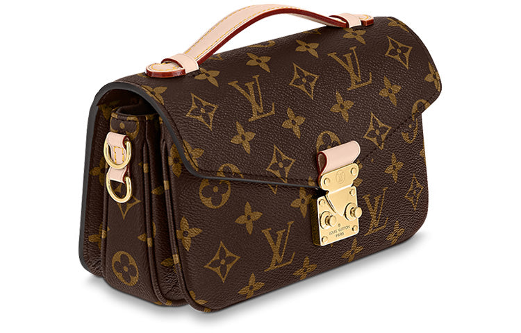 LOUIS VUITTON Pochette Métis East West Monogram Canvas Brown