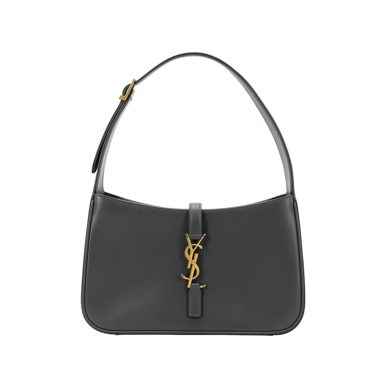 SAINT LAURENT LE5A7 Cow Leather Shoulder Bag Handbags Shoulder Bags Regular Women's Gray White