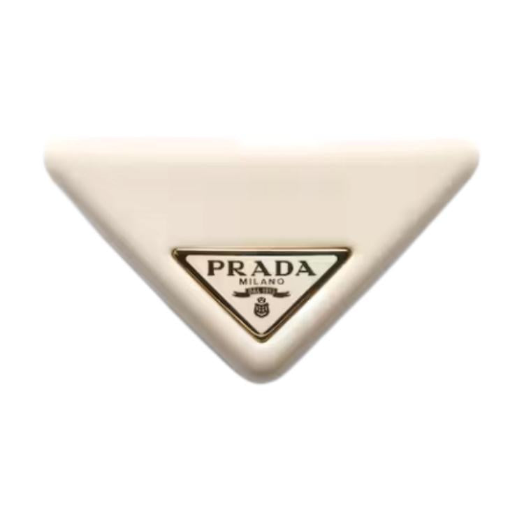 PRADA Triangle-logo Hair Clip