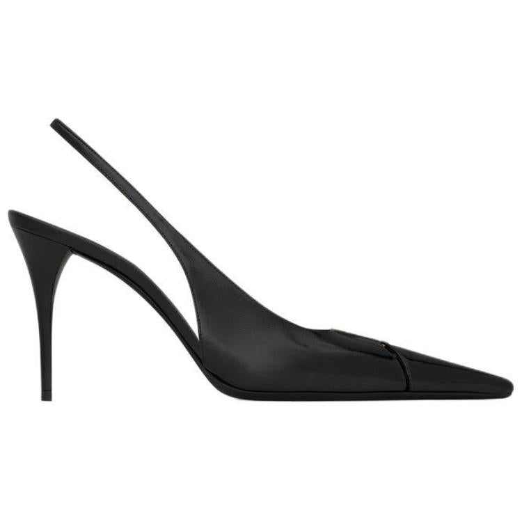 SAINT LAURENT Babylone Slim Heel High Heels 9cm Women's Black