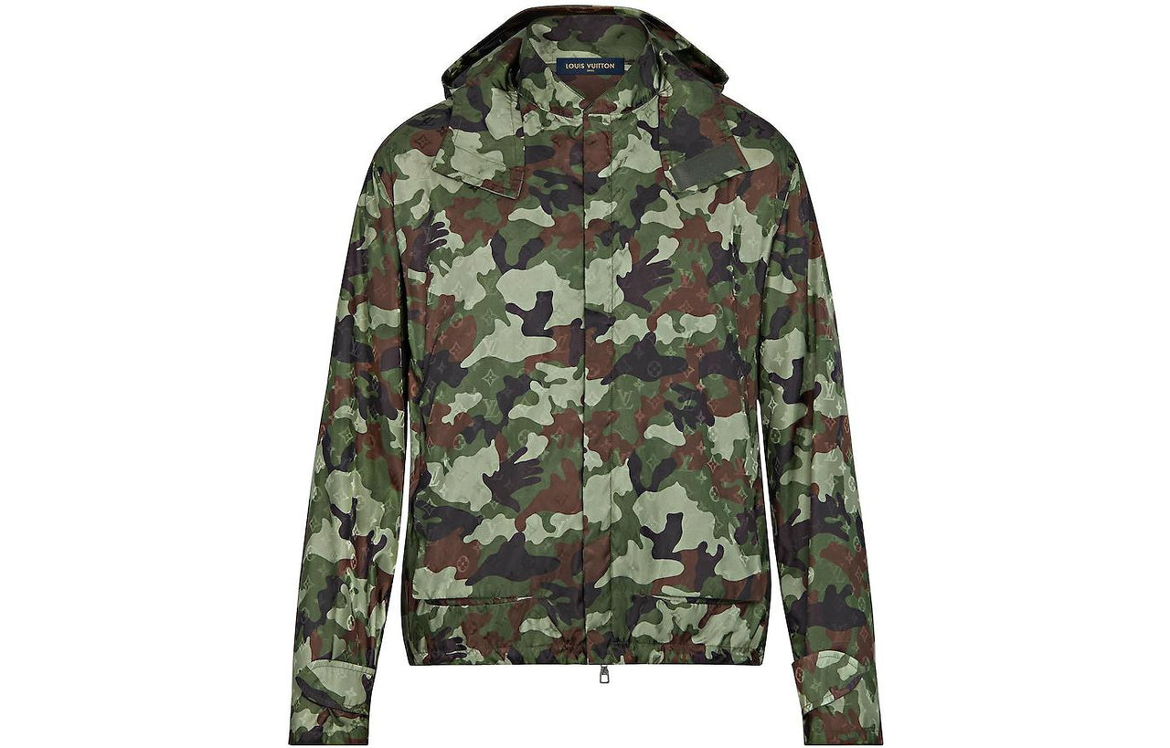LOUIS VUITTON Camo Windbreaker Jacket