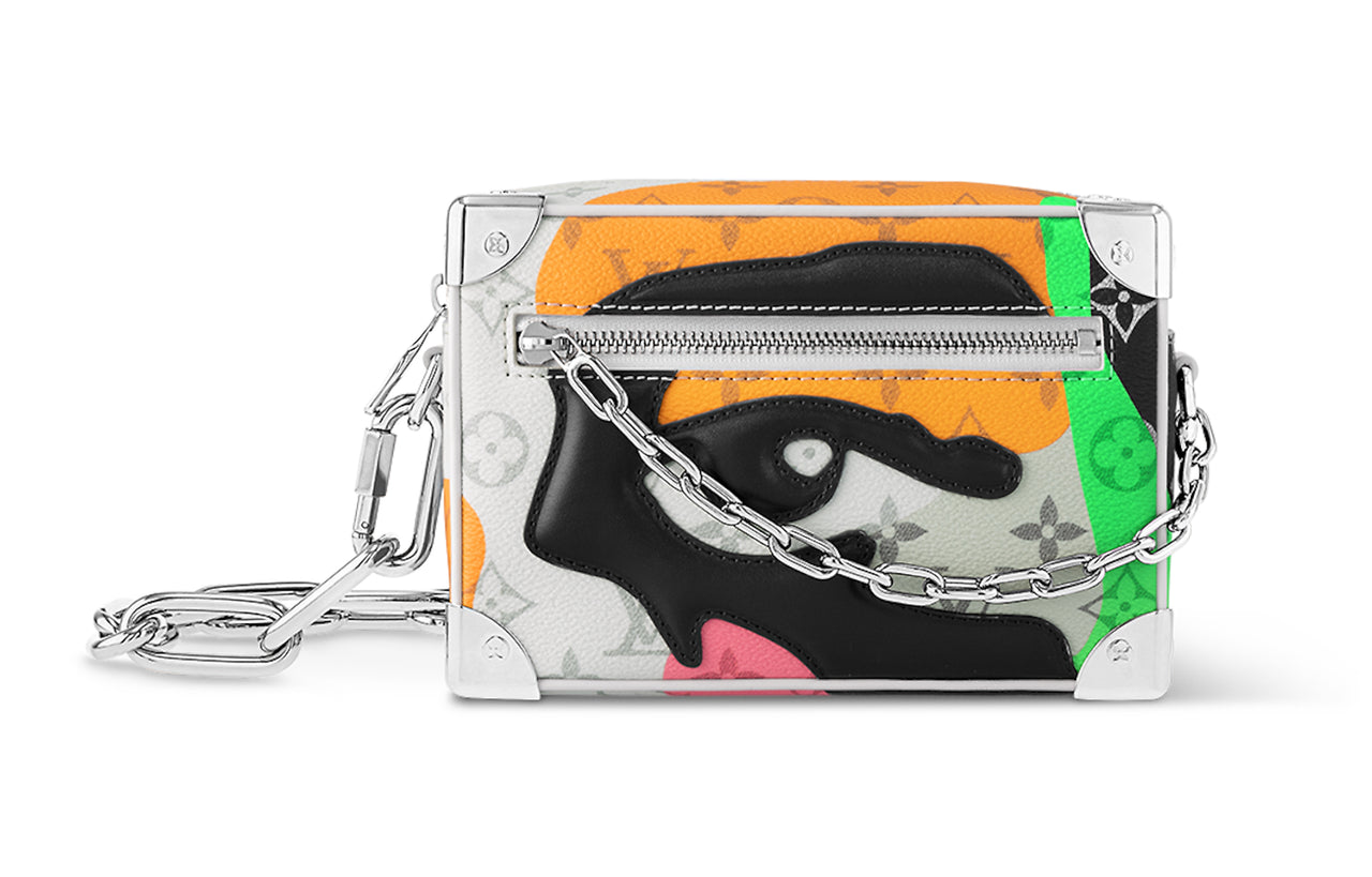 LOUIS VUITTON Mini Soft Trunk White Multicolor