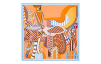 HERMES Mulberry Silk Scarves Women's